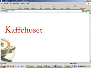 Skisse til webside